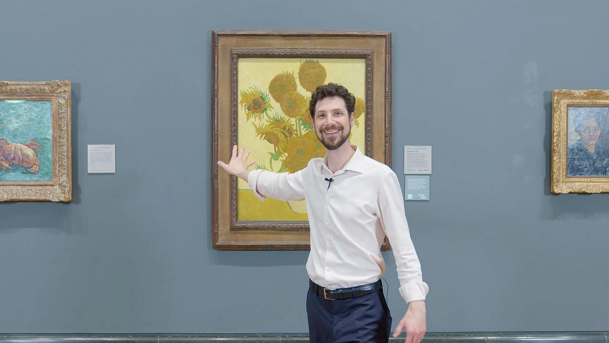 Carlo Corsato, one of the museum’s gallery educators and social media presenters, now gets recognised in the street © National Gallery, London