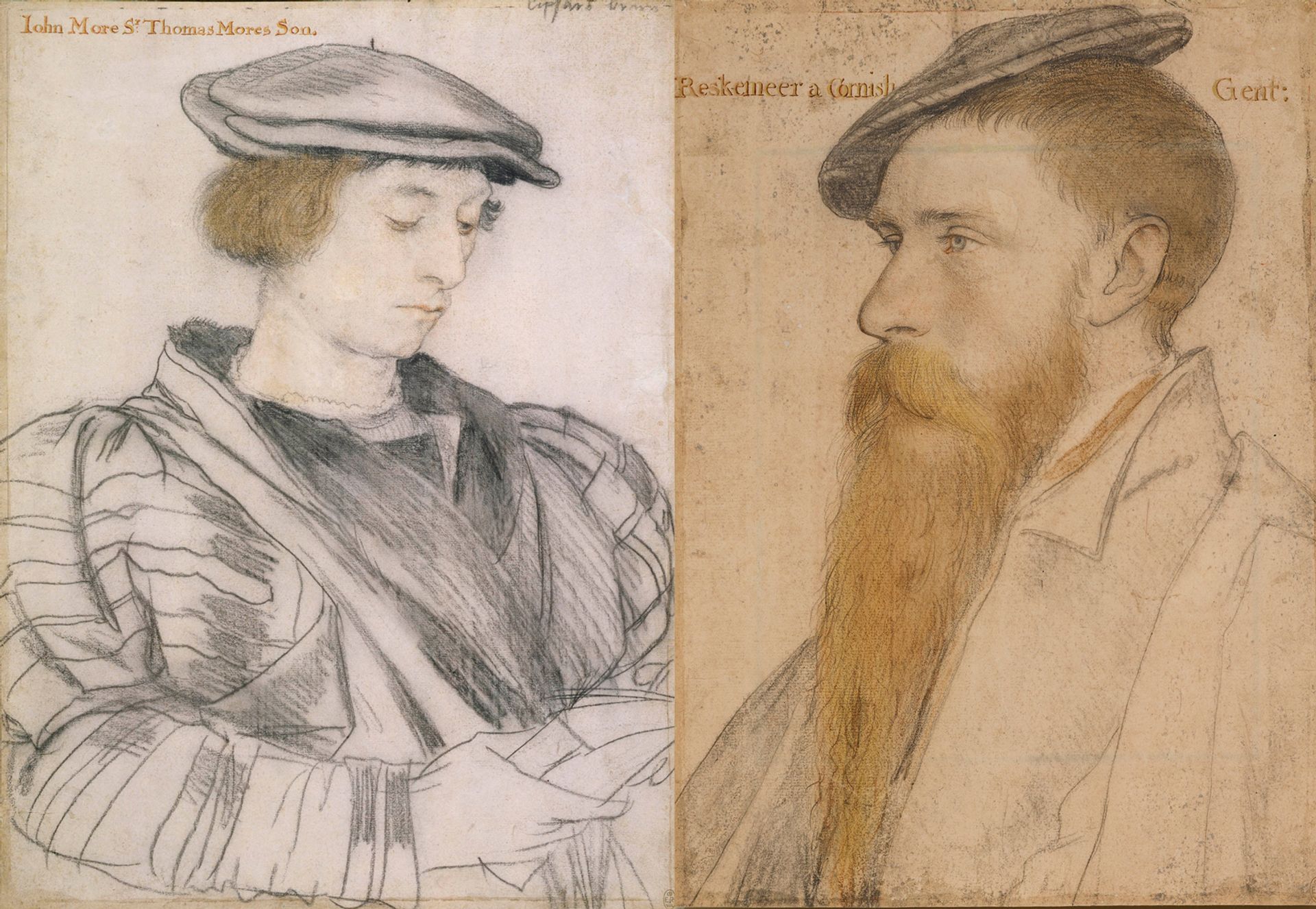 An indication that Charles II was his father’s son are these portraits of John More (around 1526-27) and William Reskimer (around 1532-34) by Hans Holbein the Younger.  Originally obtained by Henry VIII, they were sold by Charles I to finance his purchase of a Raphael, but were bought back by his son Royal Collection Trust; © Her Majesty Queen Elizabeth II, 2018