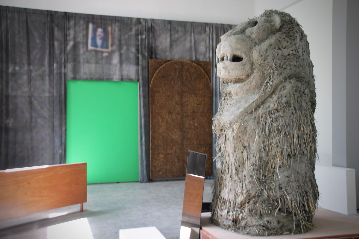 Installation view of Abbas Akhavan, cast for a folly (2019-22), at the Contemporary Art Gallery, Vancouver Photo © Hadani Ditmars