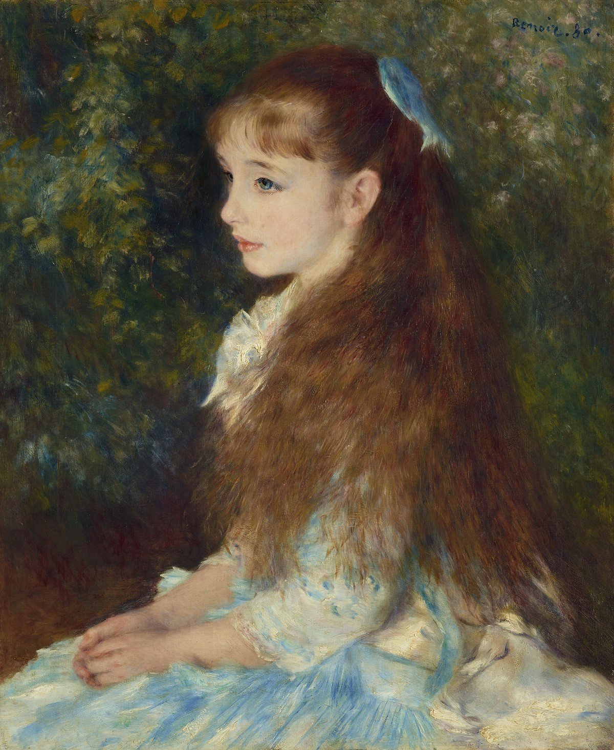 Pierre-Auguste Renoir, Irène Cahen d’Anvers (La Petite Irène) (1850), from the Emil Bührle Collection is on long-term loan to the Kunsthaus Zürich (formerly the Béatrice Camondo Collection)