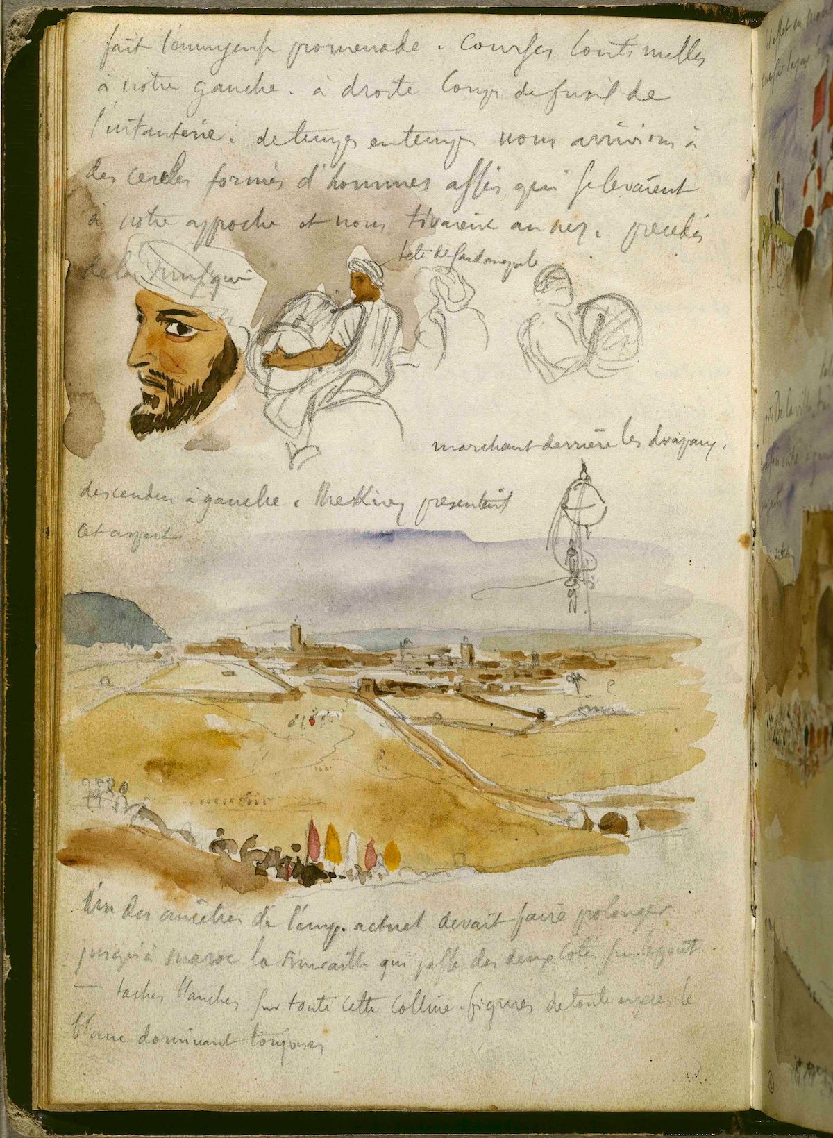 Eugène Delacroix, a page from his notebook for 15 March 1832 © RMN-Grand Palais (Musée du Louvre) / Gérard Blot