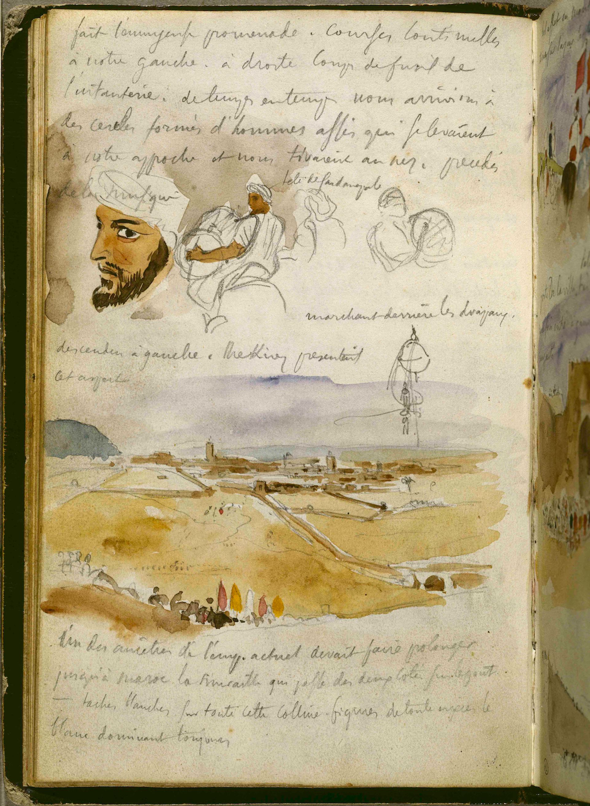 Eugène Delacroix, a page from his notebook for 15 March 1832 © RMN-Grand Palais (Musée du Louvre) / Gérard Blot