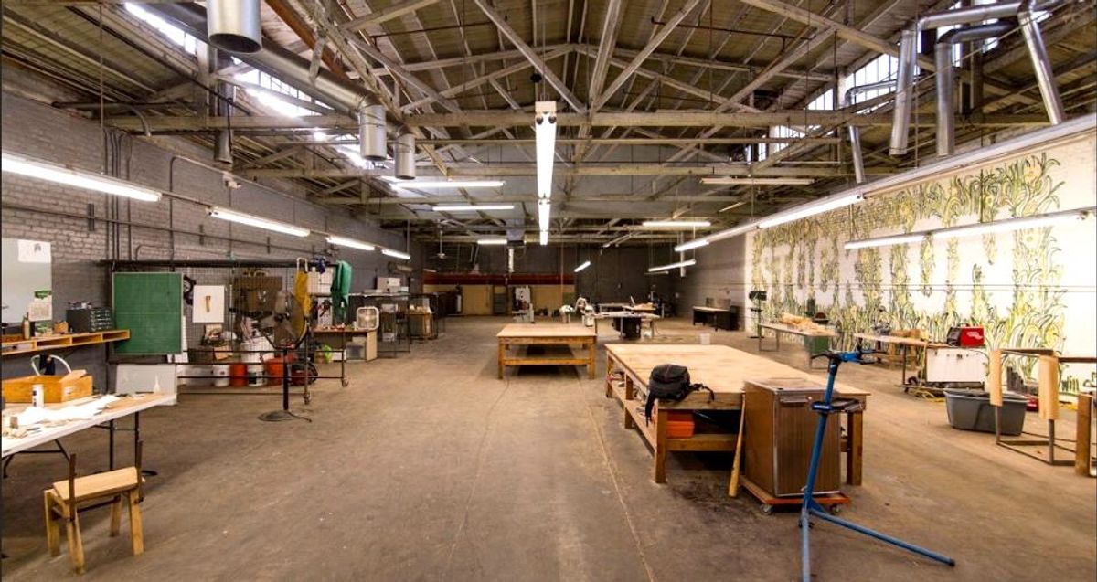 One of the shared spaces at Hatch Workshop in Stockton, California Hatch Workshop