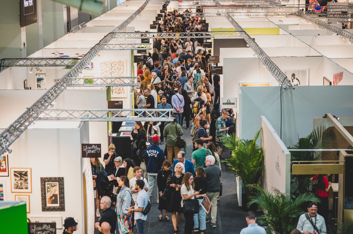 An aerial view of Art on Paper Courtesy AMP