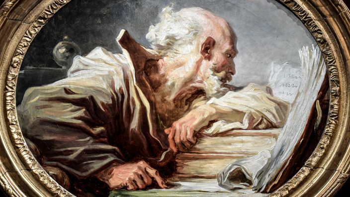 Jean-Honoré Fragonard's Philosopher Reading (around 1776) 
