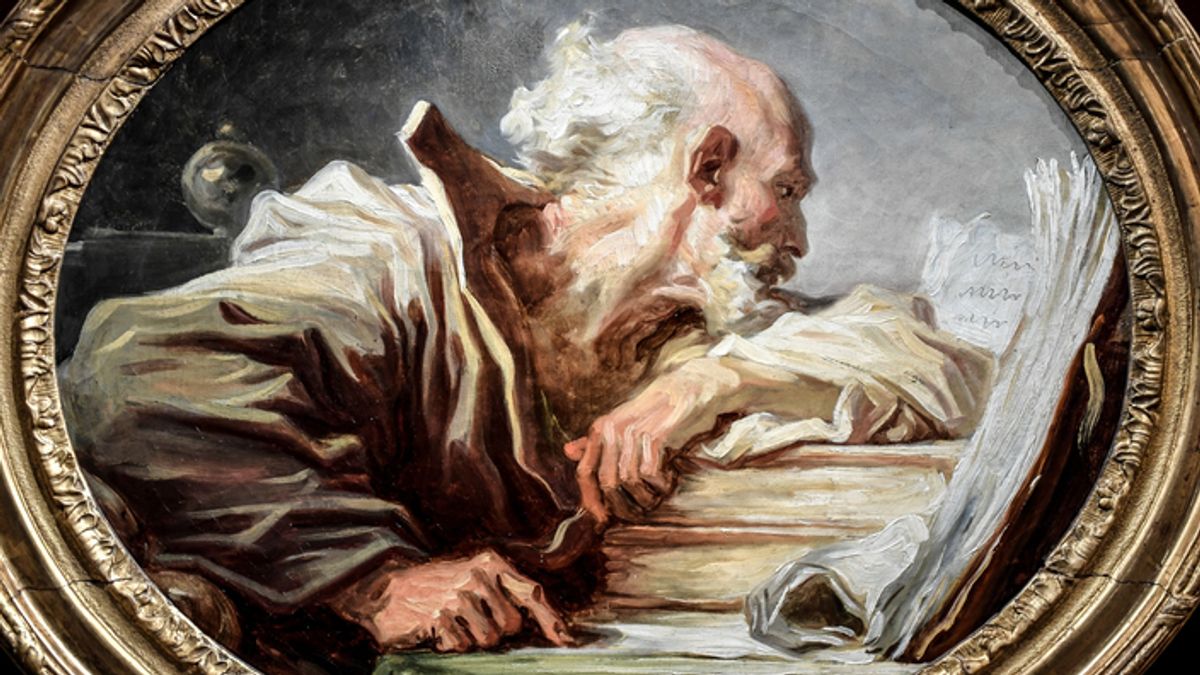 Jean-Honoré Fragonard's Philosopher Reading (around 1776)