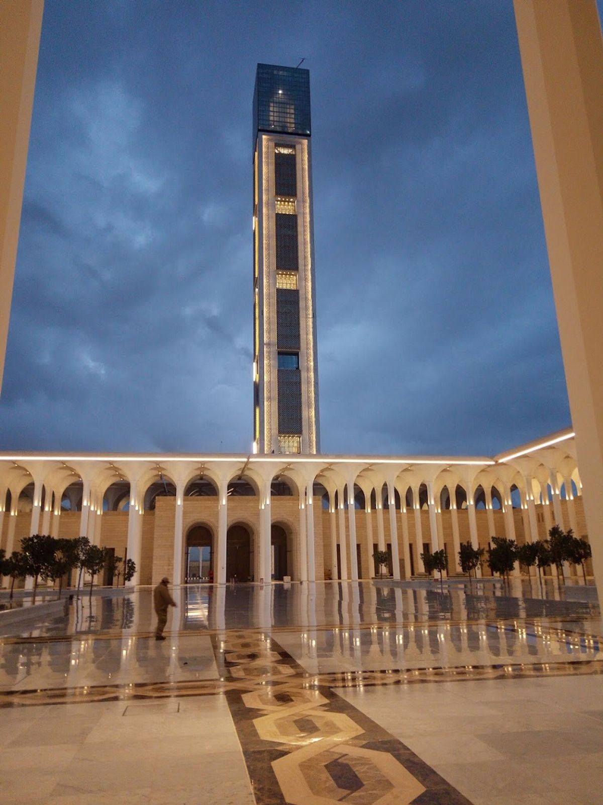 The 869ft minaret now makes the mosque the second tallest building in Africa

Photo: Askelaadden via Wikimedia Commons