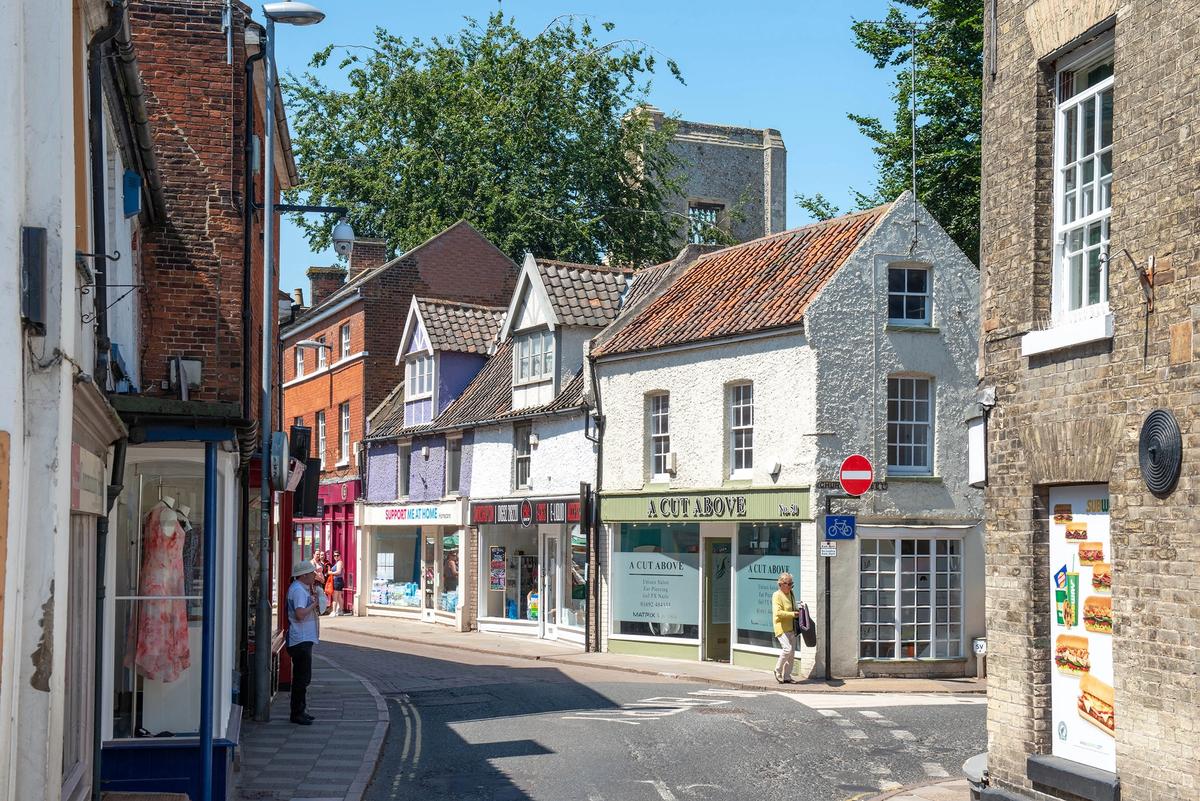 Additional funds like the new grants from the Garfield Weston Foundation and open call from Historic England's High Streets Heritage Action Zone programme (North Walsham's high street, pictured) are providing a lifeline to artists and arts organisations © North Norfolk District Council