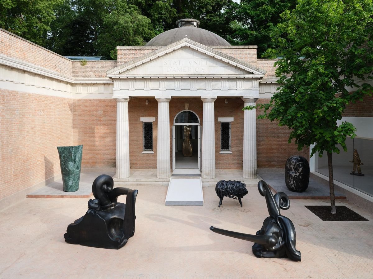 Installation view of Alma Allen’s Call Me the Breeze at the US Pavilion, Venice BIennale 2026 Photo: © Agostino Osio, Alto Piano Studio, courtesy Perrotin