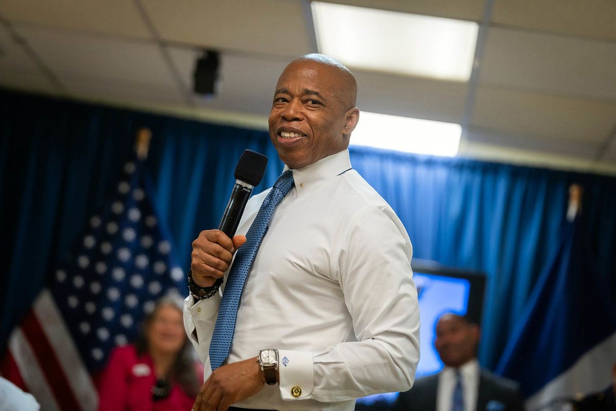 New York City mayor Eric Adams hosts an older adult town hall in Brooklyn on 2 October 2024 Photo: Ed Reed/Mayoral Photography Office