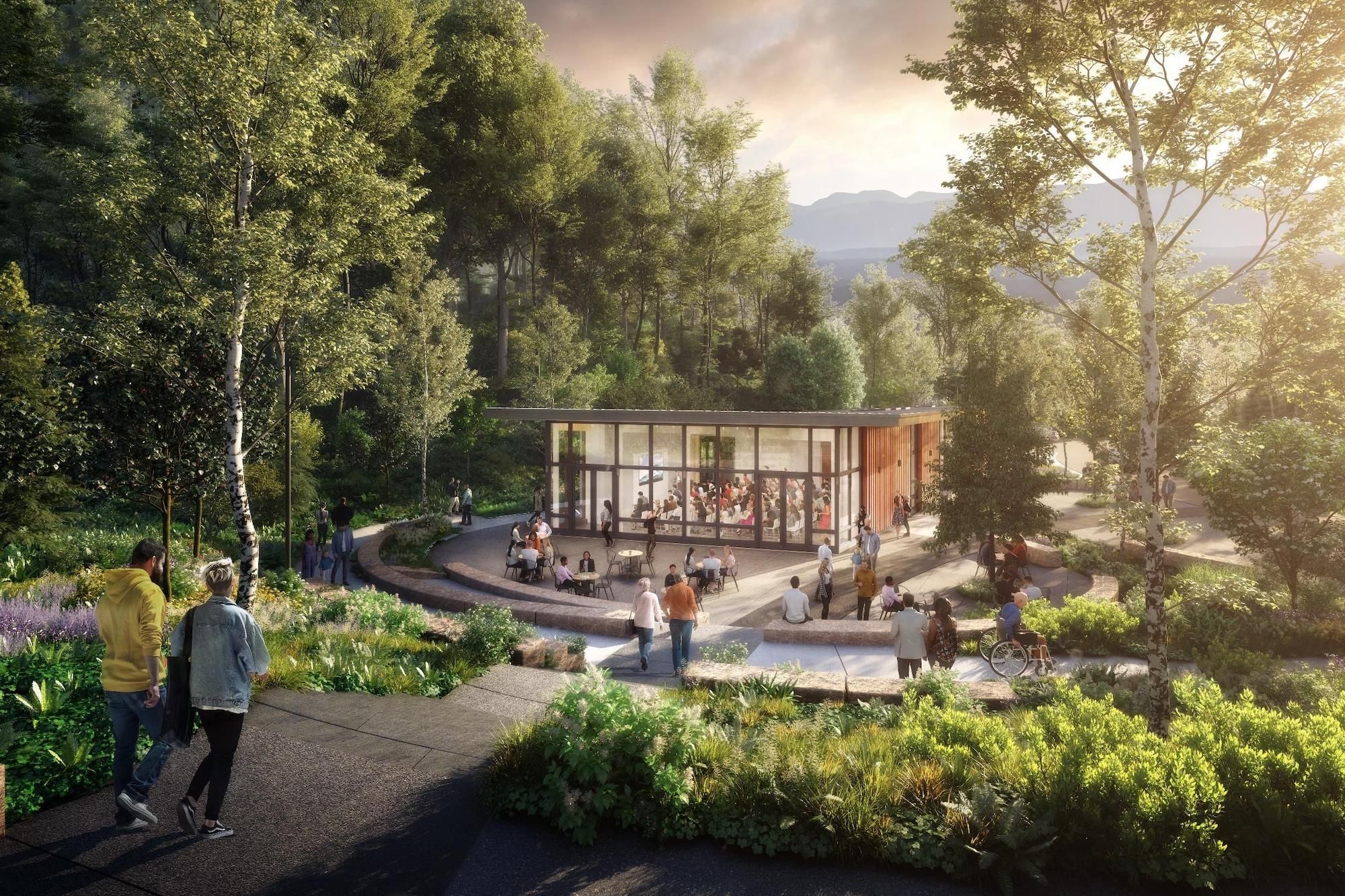 A rendering of the future Frederic Church Center Courtesy New York State Parks