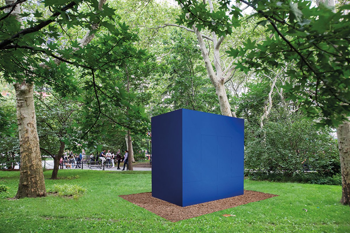 A rendering of Pavanne (1967/2017) © Carmen Herrera, Lisson Gallery and Public Art Fund