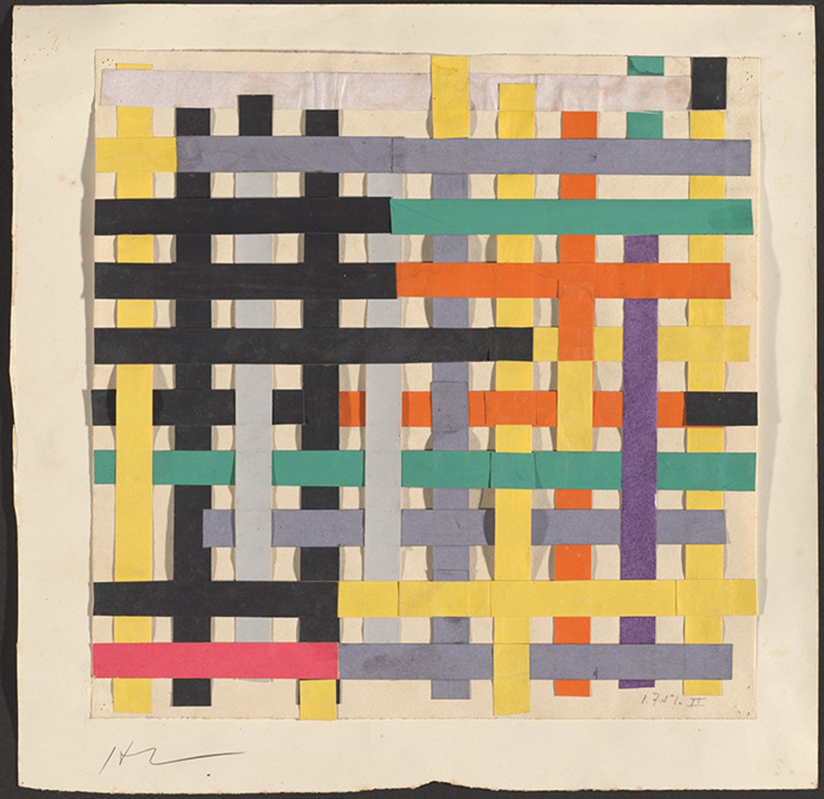 Alejandro Otero’s Ortogonal (Collage) 2 (1951) shows his deeply personal use of colour Courtesy of the Otero Pardo Foundation. © The Museum of Modern Art/Licensed by SCALA/Art Resource, NY