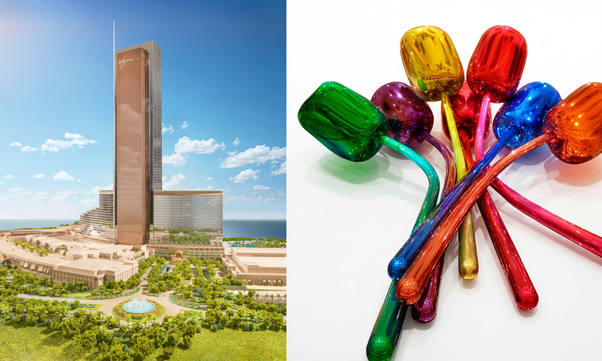 From Koons's 'Tulips' to a Triceratops skull: new hotel-casino brings Wynn collection to UAE
