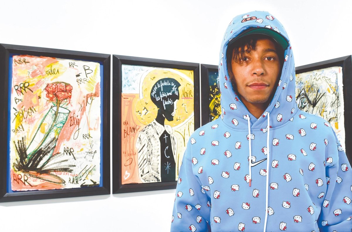 Always on the hunt for rubbish to use in his work, Alexandre Diop says the streets of Miami provided rich pickings Roberto Serra/Iguana Press/Getty Images