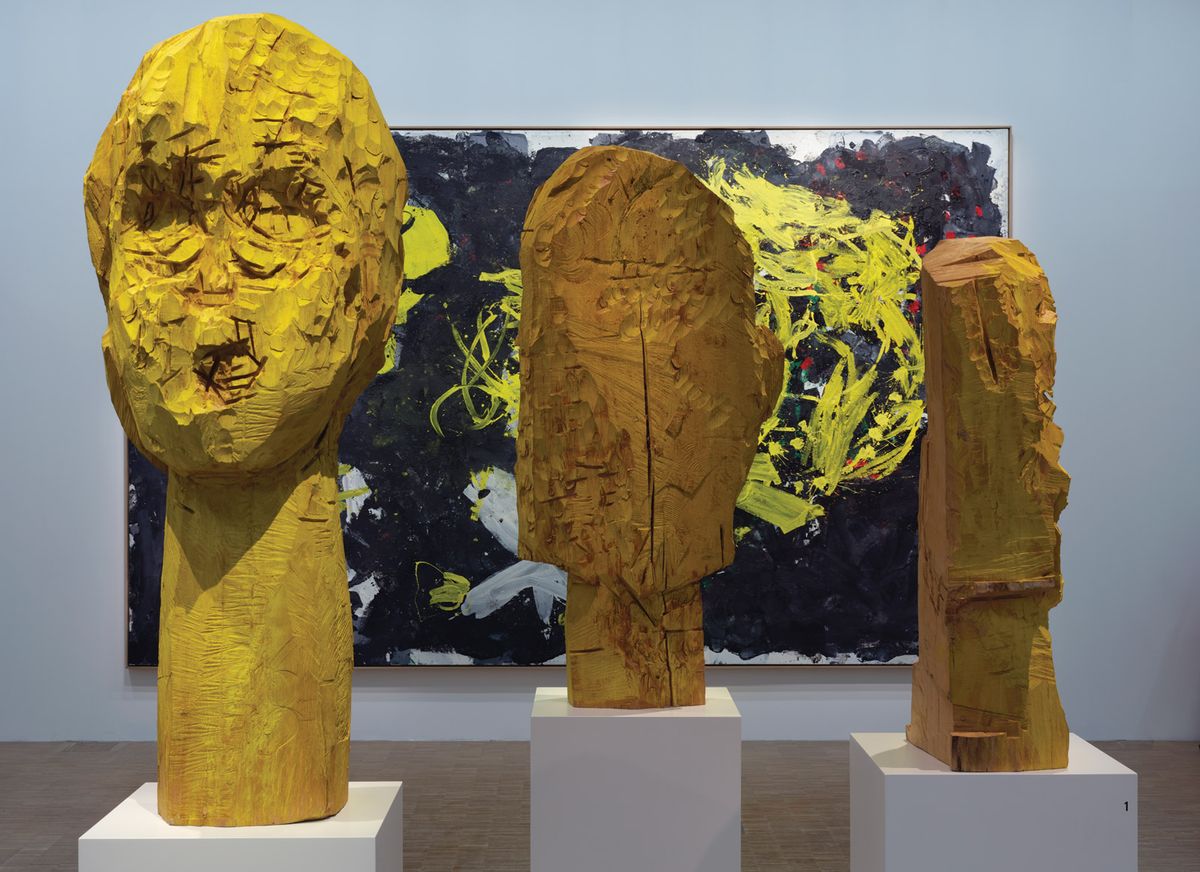 An installation view of Baselitz—The Retrospective at the Centre Pompidou, Paris © CENTRE POMPIDOU / Bertrand Prévost