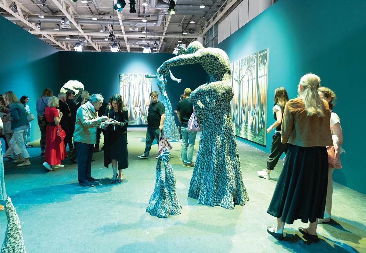 The Unlimited section at Art Basel creates a buzz because of its focus on large-scale works, including this stand by Didier William
Photo: David Owens