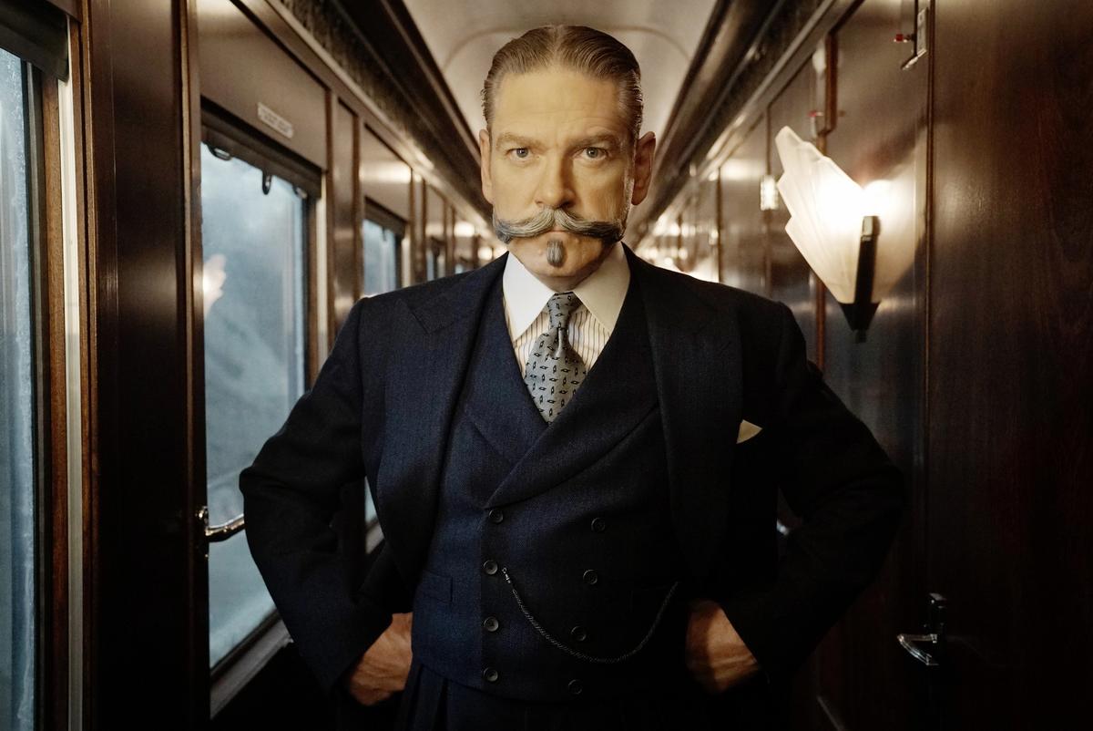 Kenneth Branagh as Hercule Poirot in Murder on the Orient Express (2017) © 20th Century Studios