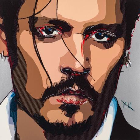  What Johnny Depp did next: a £1,950 self-portrait in aid of mental health 
