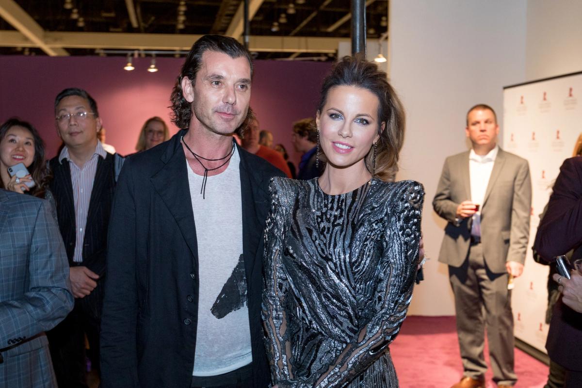 Gavin Rossdale and Kate Beckinsale at the LA Art Show 