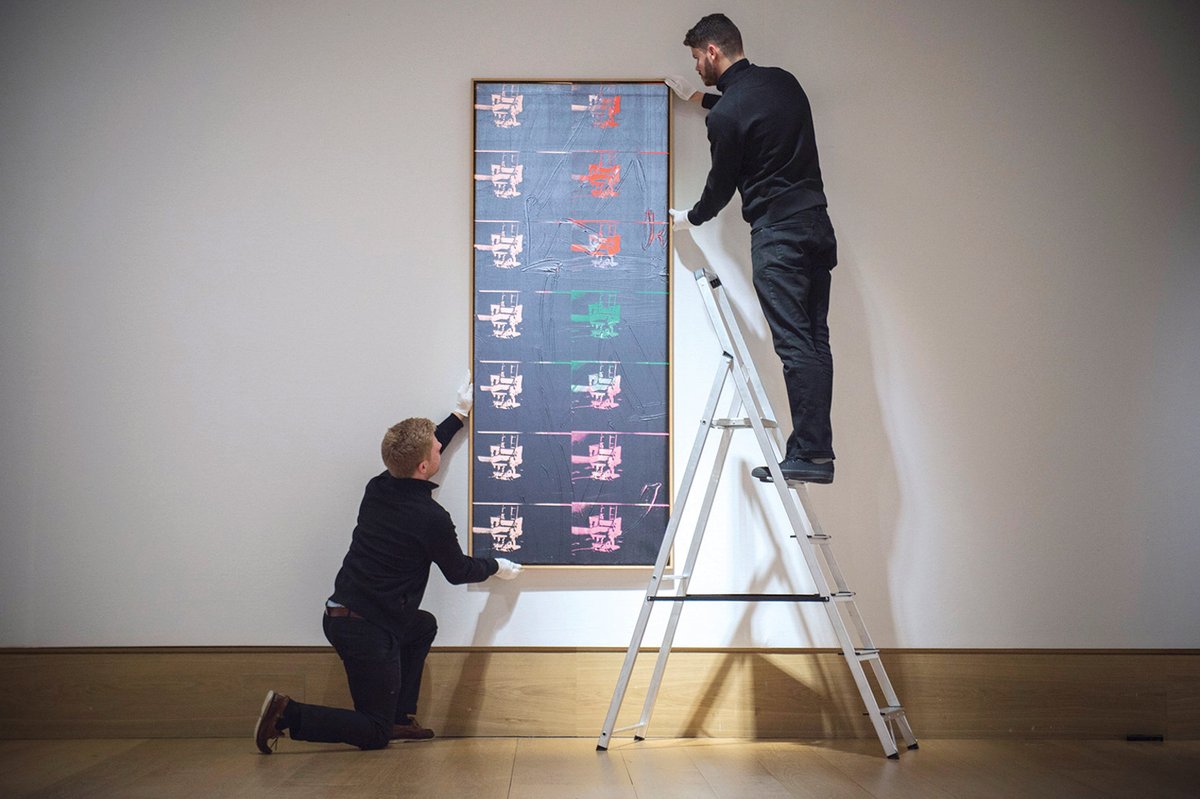 Singapore-based company Maecenas sold 31.5% of Andy Warhol’s 14 Small Electric Chairs (1980) in 2018 © 2019 The Andy Warhol Foundation for the Visual Arts; Inc/Artists Right Society (ARS); New York and DACS; London