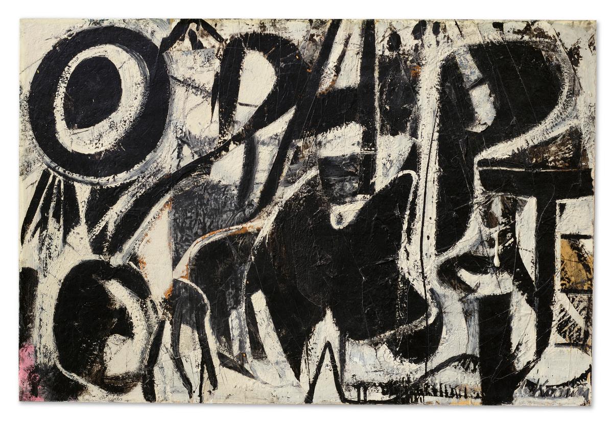 Orestes (1947) by Willem De Kooning is expected to be the top lot of the auction and fetch more than $25m. Courtesy Christie's