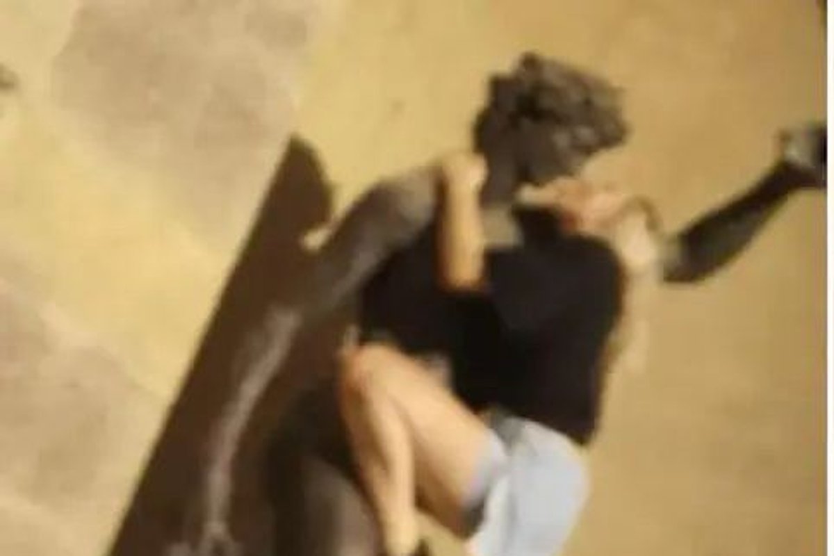 The alleged statue lover in Florence
Courtesy The Telegraph