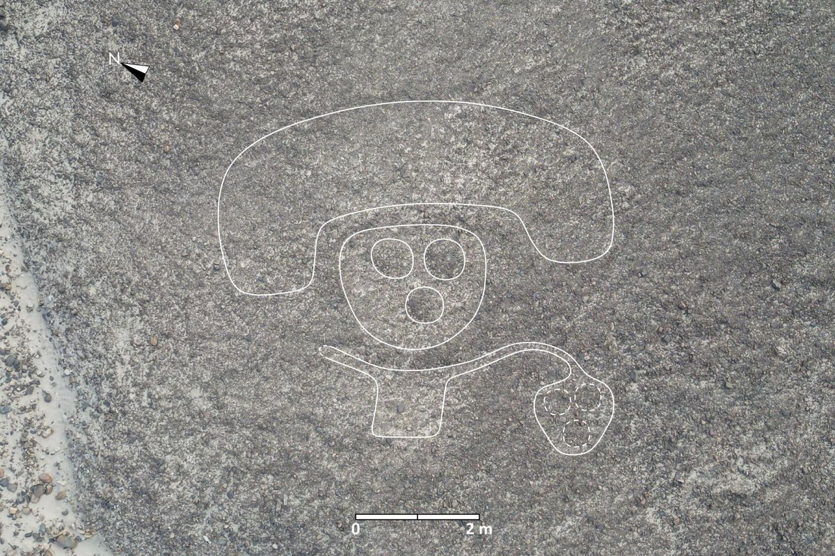 A newly discovered geoglyph in the Nazca Desert Andina Agencia Peruana de Noticias