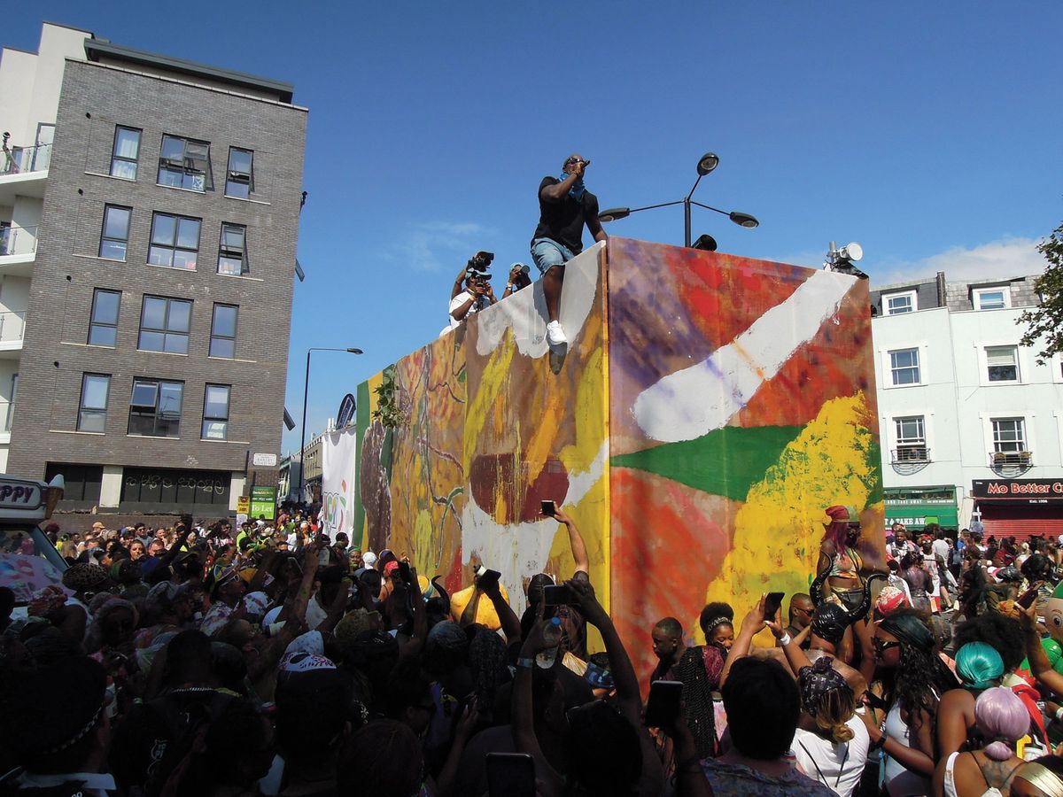 Alvaro Barrington at the Notting Hill Carnival in London in August © Alvaro Barrington, courtesy Sadie Coles/Photo © James Adjodha-Wavemaker Photography