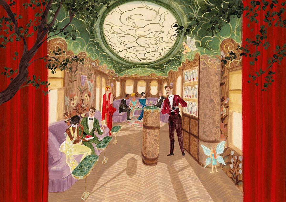 The Art Deco-inspired private dining carriage Image: Yukiko Noritake