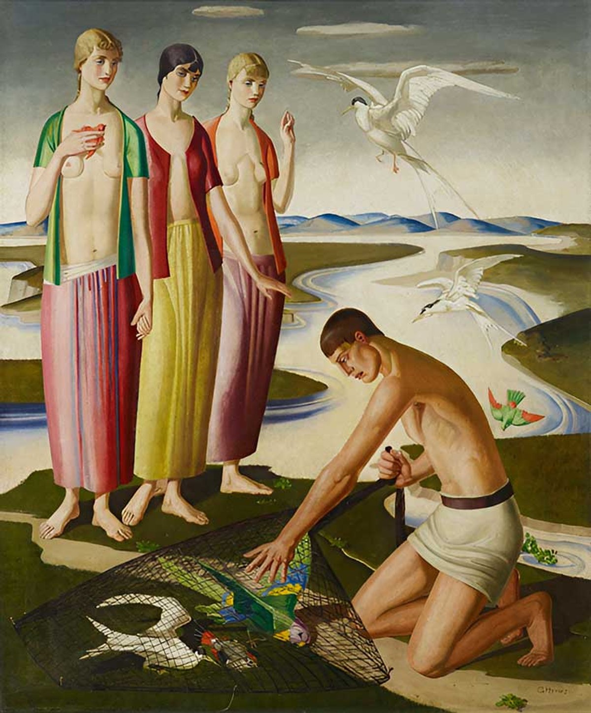 The Fowler (around 1917-19) is on loan from the Wolfsonian, where the show will travel to next year Photo: Lynton Gardiner; courtesy Wolfsonian–Florida International University, Miami Beach