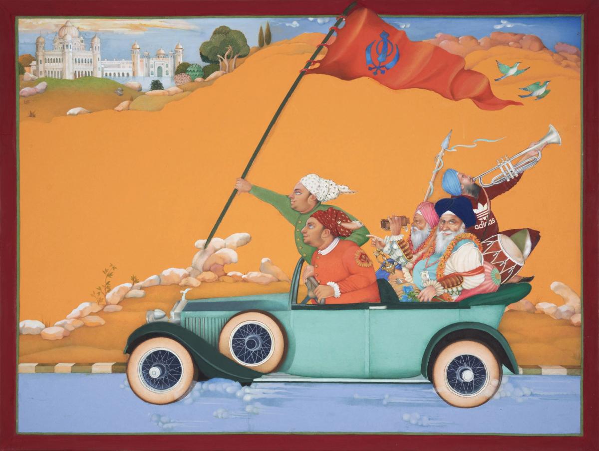 On Road to Gurud- wara Kartarpur Sahib (2023) by Saira Wasim © Michael Lundgren