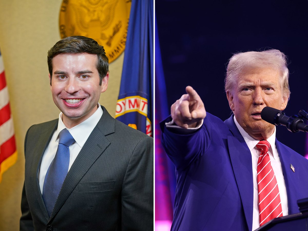 Two days after being confirmed as the Deputy Secretary of Labor, Keith Sonderling (left) was named the acting director of the Institute of Museum and Library Services by US President Donald Trump (right) Sonderling photo: US Equal Employment Opportunity Commission/Ralph Alswang, via Wikimedia Commons; Trump photo: Gage Skidmore, via Flickr