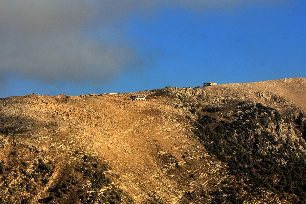 Silica dust covering the hills in the areas of Arnoun and Al Shaqif, after Israeli forces carried out a series of detonations

Photo: Marwan Naamani/ZUMA Press Wire