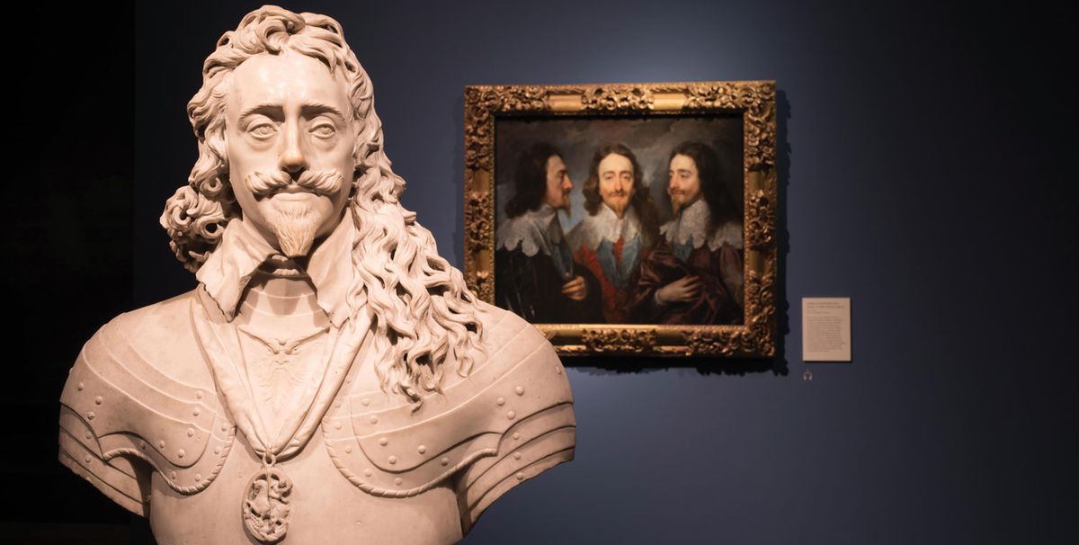 Installation view of Charles I: King and Collector exhibition at the Royal Academy of Art; London (27 January – 15 April 2018) Her Majesty Queen Elizabeth II 2018; Photography: David Parry; Exhibition organised in partnership with Royal Collection Trust