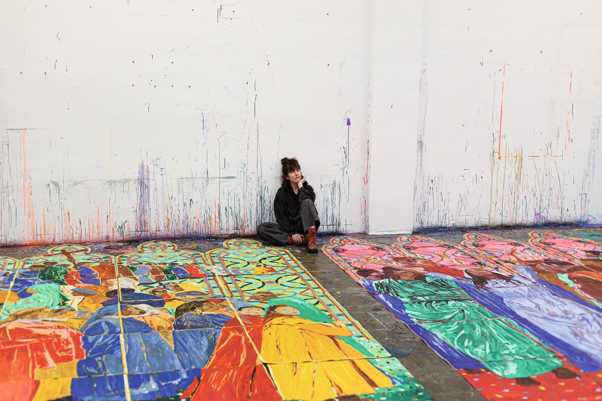 The full-scale in ink on paper maquettes measure 7m by 4m

© Bebel Matsumiya, 2025