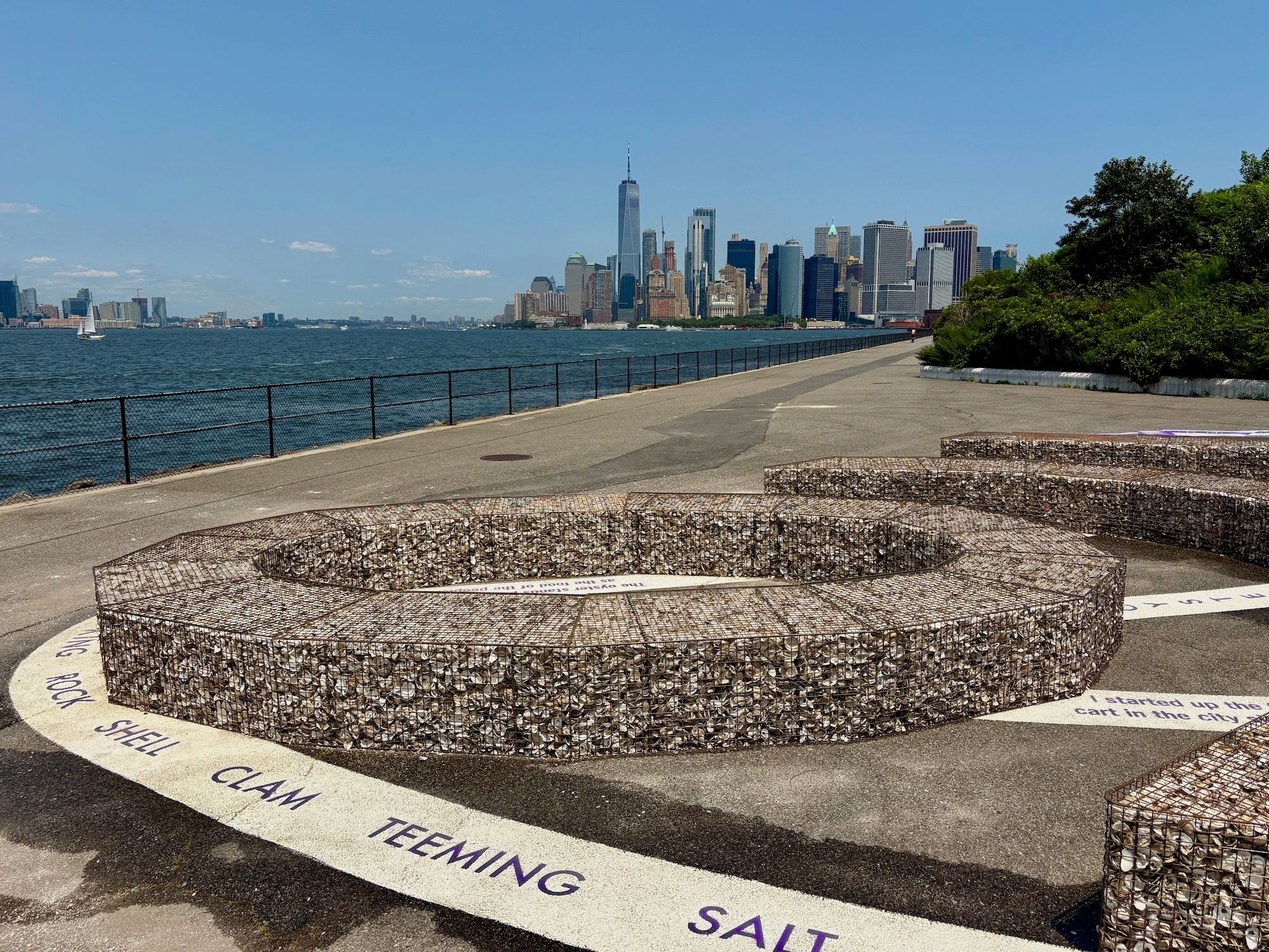 Alan Michelson, The Oyster, 2026. (Install progress detail). Commissioned by More Art in partnership with Billion Oyster Project and Governors Island Arts. Photo courtesy Alan Michelson.