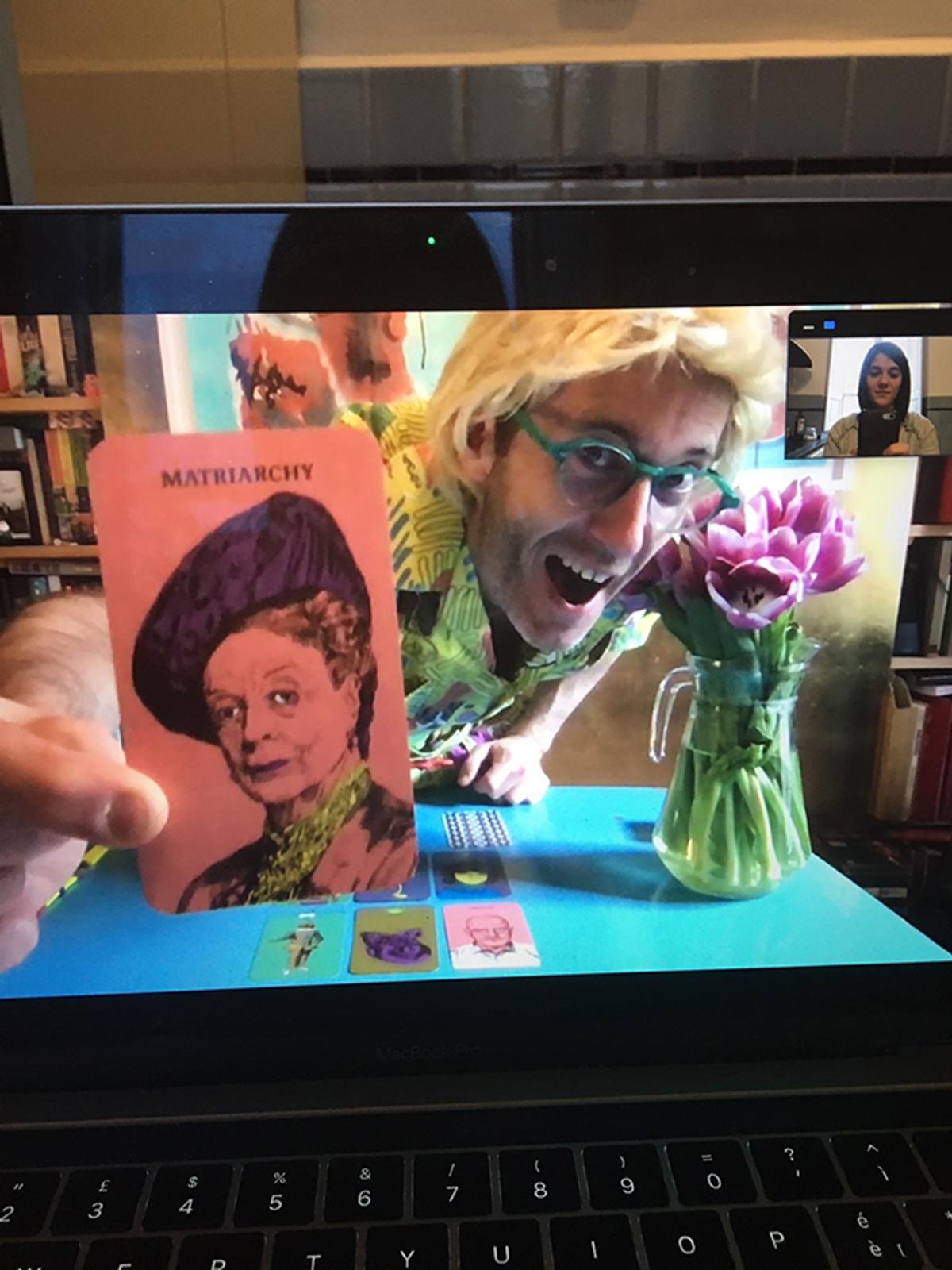 John Walter mid-Tarot card reading session Courtesy of John Walter