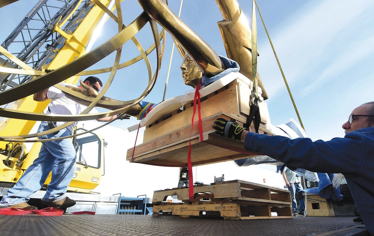 Carbon conundrum: shipping art to fairs is a serious challenge for galleries, accounting for a third of their annual emissions Frederic J. Brown/AFP via Getty Images