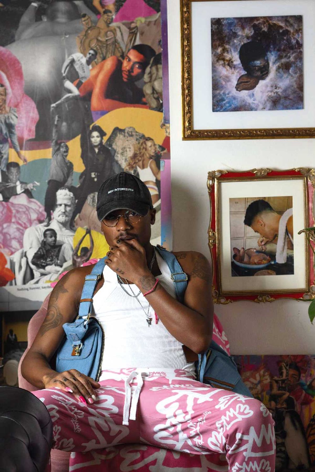 Harlem-based Kendrick Daye, whose art focuses on those who are Black and queer, says anti-drag show laws are being introduced as a way to control marginalised people

Courtesy the artist



