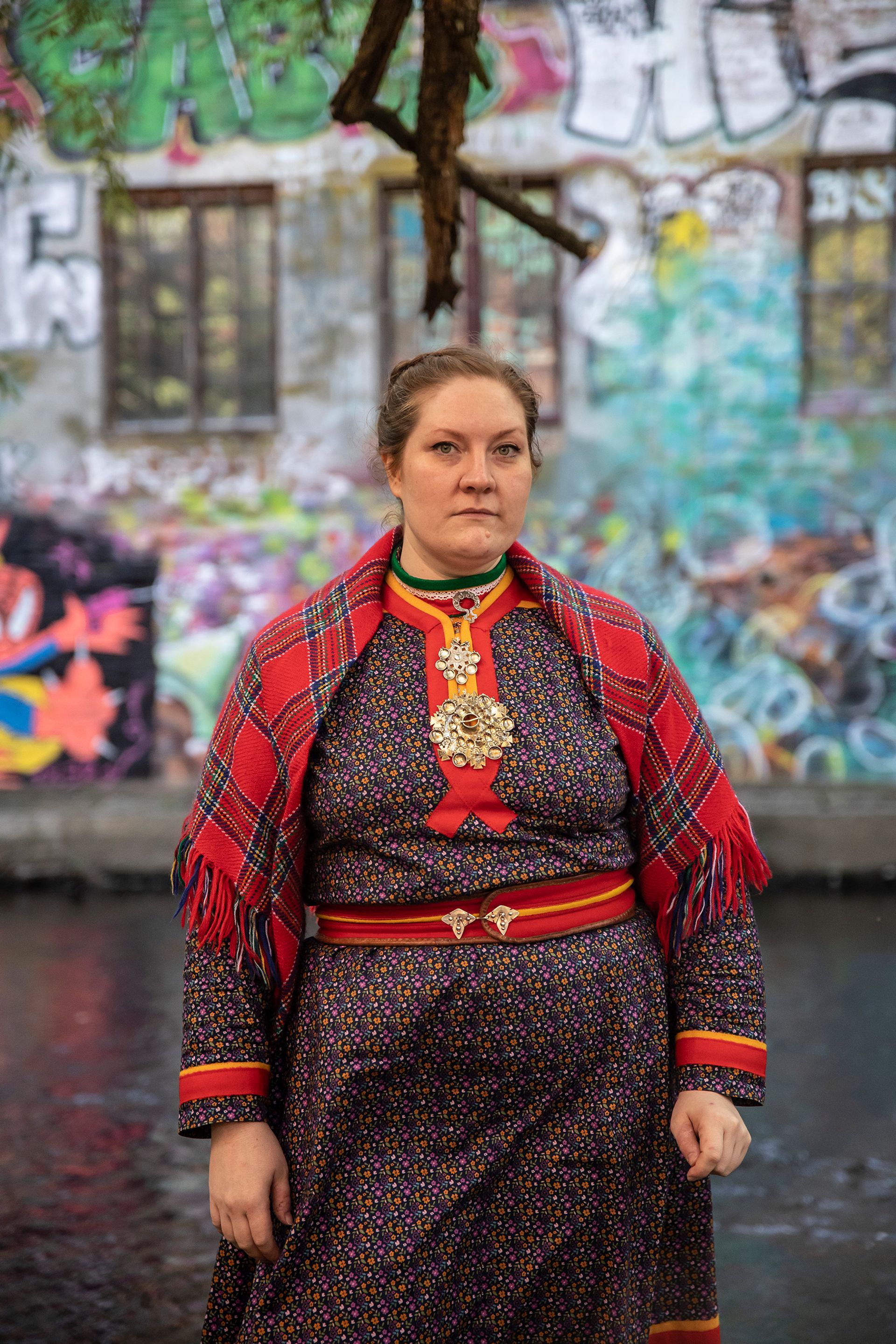 The Sámi scholar Liisa-Rávná Finbog is one of the members of the group organising the pavilion Photo: Eirin Torgersen