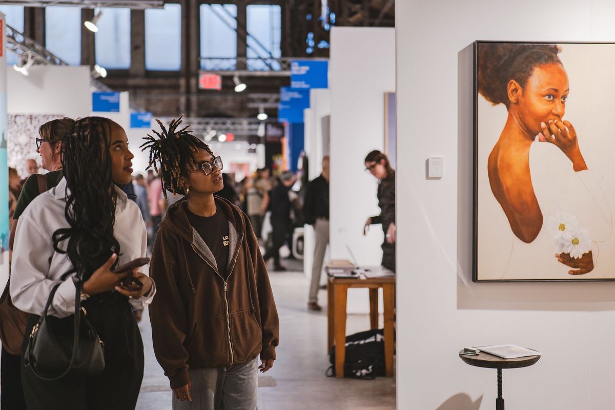 Visitors at the 2026 edition of the Atlanta Art Fair, until 4 October Photo: Vi Dao @viavividmess
