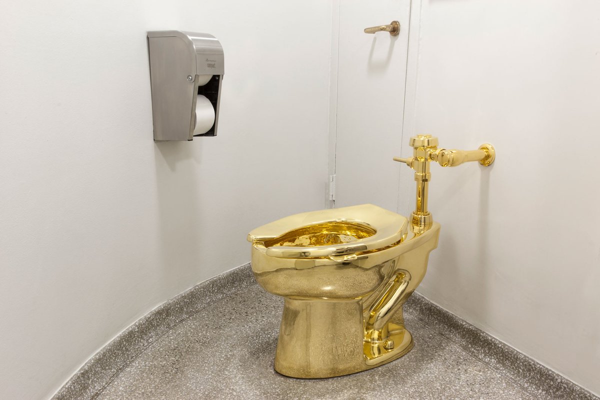 Heir to the Duchamp throne? Maurizio Cattelan's America (2016) at the Solomon R. Guggenheim Museum in New York Photo: Jacopo Zotti