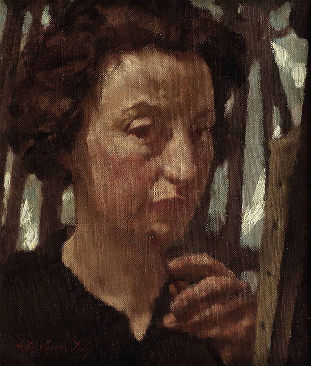 The German-Swedish painter Lotte Laserstein’s Self-Portrait, around 1932, which MFA Boston acquired at Tefaf in 2023 from Agnews
Agnews