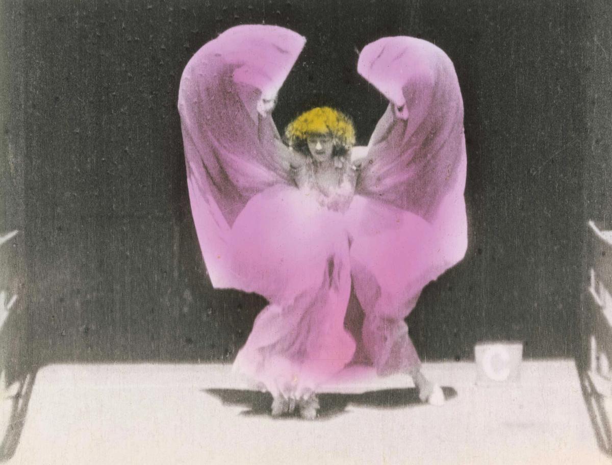 History of hue: the first colour films, such as Annabelle Serpentine Dance (1895), were hand-painted by an overwhelmingly female workforce

Courtesy of the Museum of Modern Art, New York


