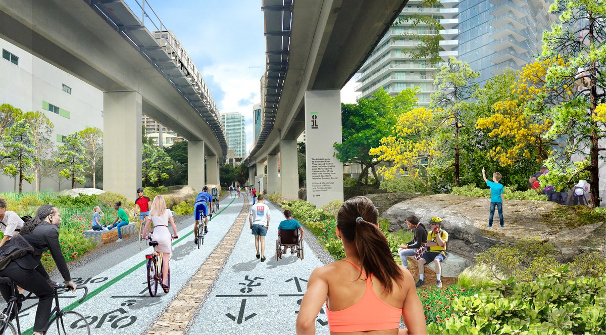 Public art will be a key feature of the Underline, which will run under the Miami Metrorail connecting Brickell and Dadeland Photo courtesy of The Underline