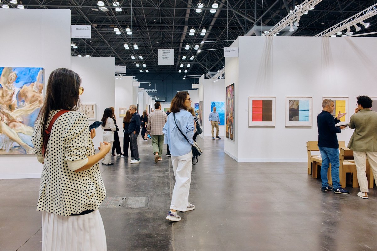 Visitors at the 2024 edition of The Armory Show Photo courtesy The Armory Show