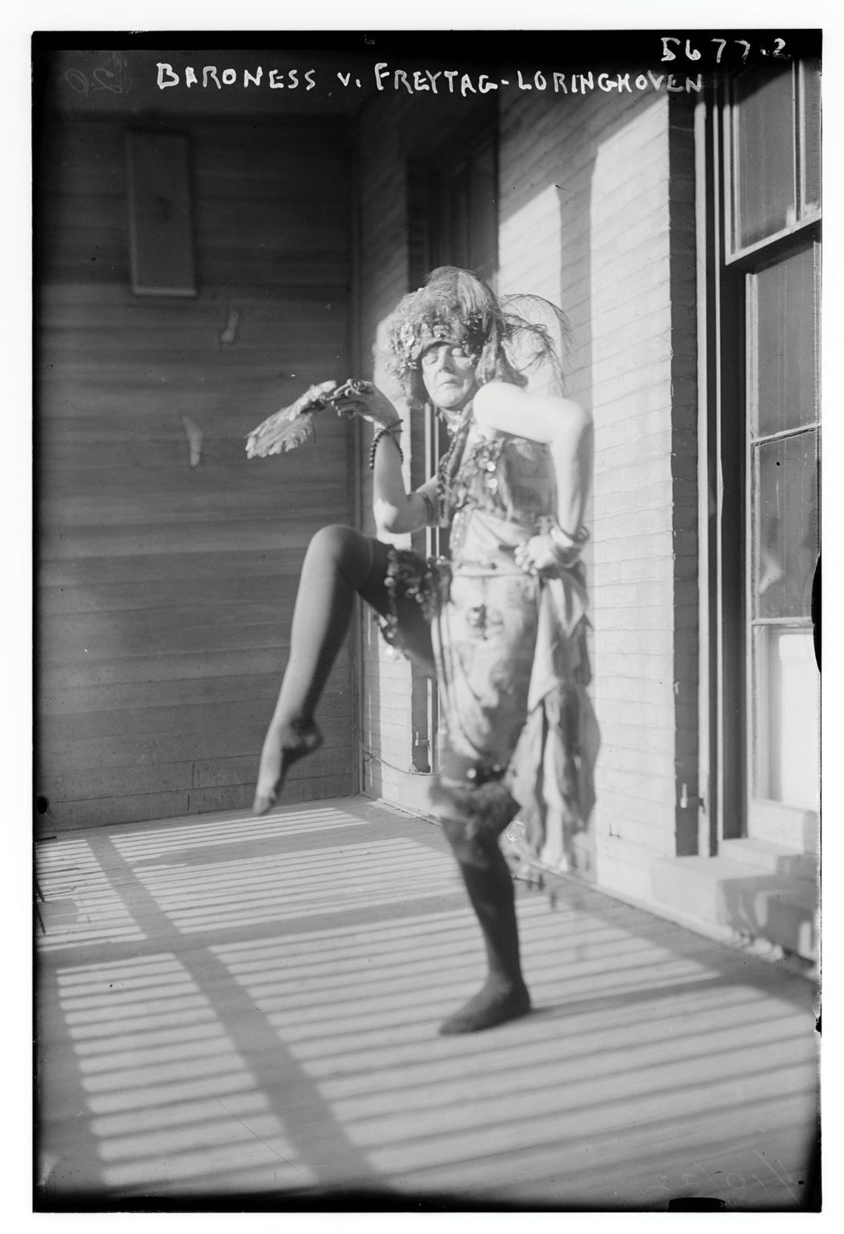 Baroness Elsa von Freytag-Loringhoven pictured around 1920-25 © Bain News Service photograph collection/American Library of Congress