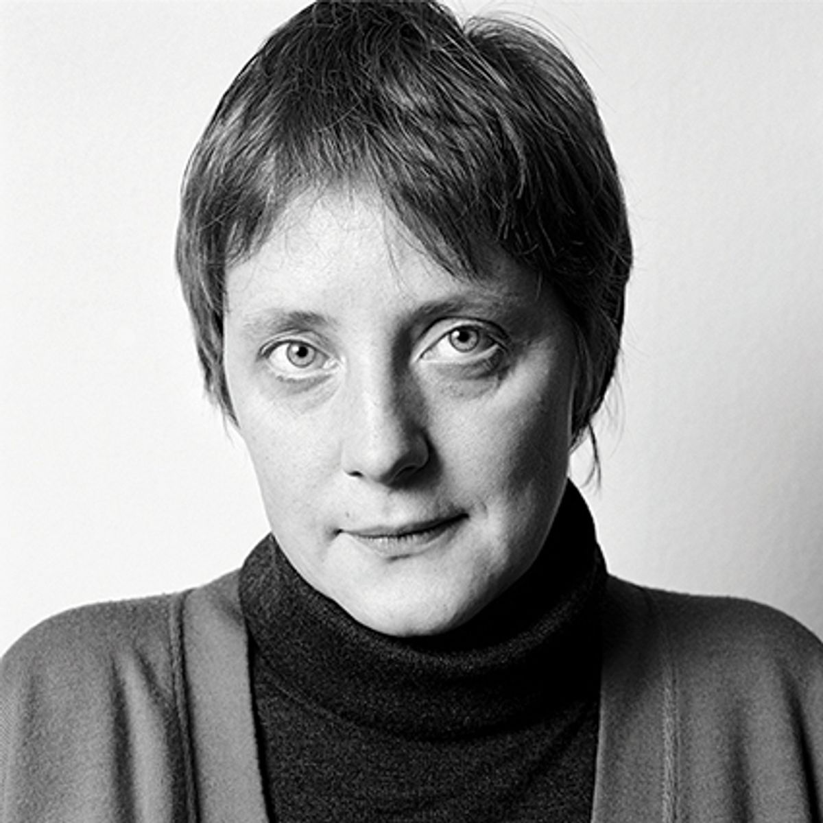 Herlinde Koelbl’s initial project involved her taking pictures of Angela Merkel from 1991 (pictured here) to 1998 but the sessions continued as Merkel ascended the political ladder; during that time, Koelbl notes, the politician’s growing confidence can be observed. © Herlinde Koelbl