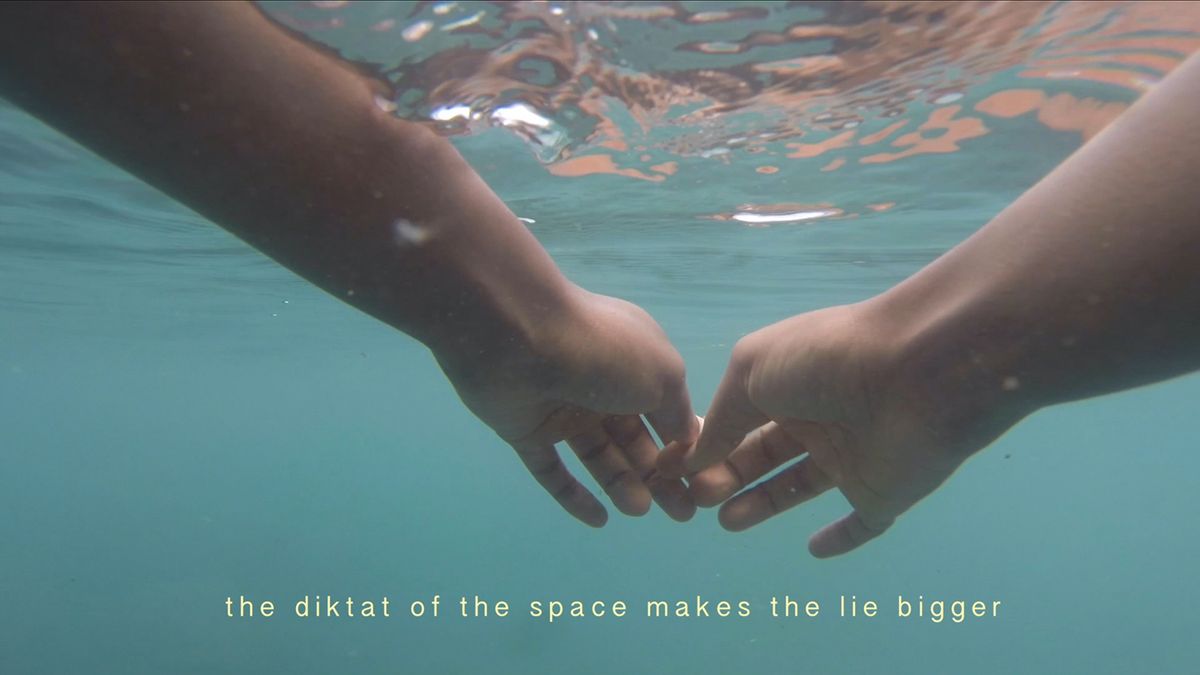 Minia Biabiany's "Toli Toli" Video installation (2018). Courtesy of the KBH.G cultural foundation